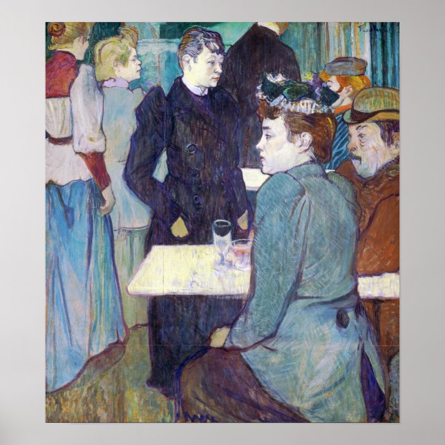 Poster Henri de Toulouse-Lautrec A Canto de Moulin (Frente)
