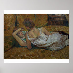 Pôster Henri de Toulouse-Lautrec dois amigos (pastel)
