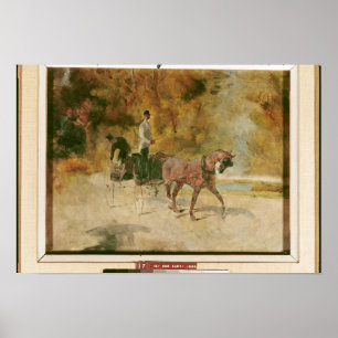 Pôster Henri de Toulouse-Lautrec um Cão-Carro