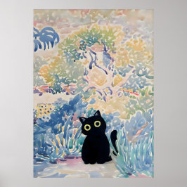 Poster Henri-Edmond Cross Cat Impressão, Jardim em Santo-