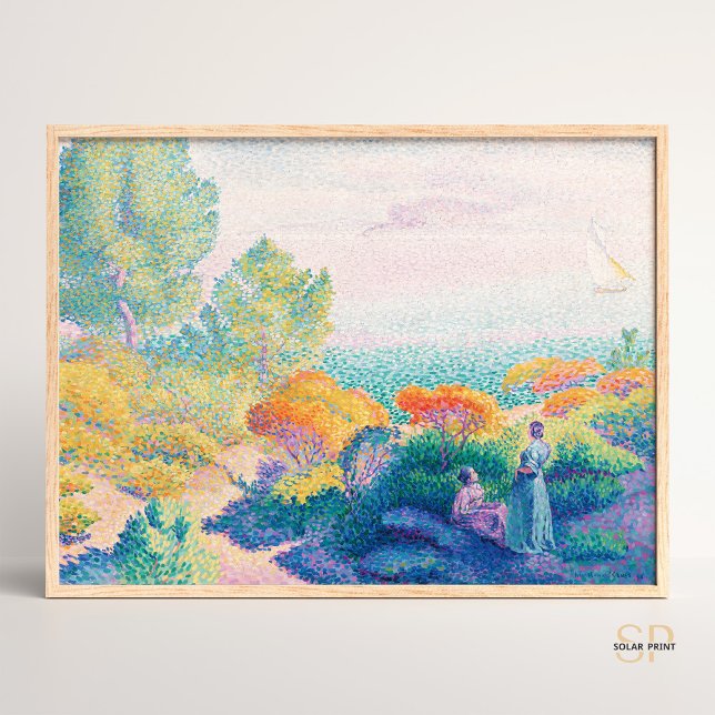 Poster Henri Edmond Cross Duas Mulheres pela Pintura Shor (Criador carregado)