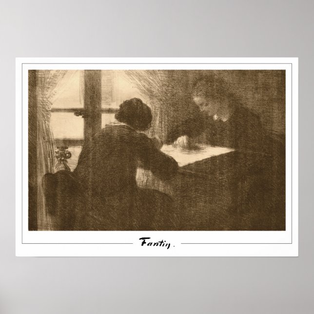 Poster Henri Fantin-Latour Zedign Cartaz de Arte #193 (Frente)