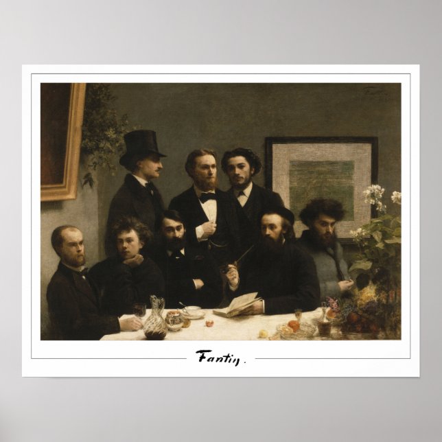Poster Henri Fantin-Latour Zedign Cartaz de Arte #522 (Frente)