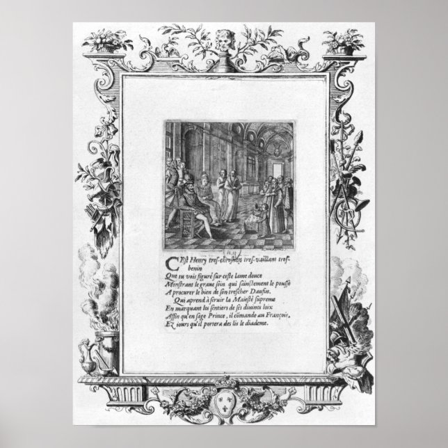 Poster Henri IV  King of France and Navarre teaching (Frente)