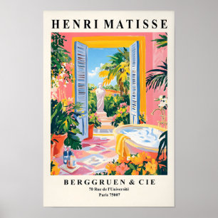 Poster Henri Matisse Arte de Parede de Banheiro Estético,