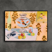 Henri Matisse Goldfish Bowl, Colorful Still Life