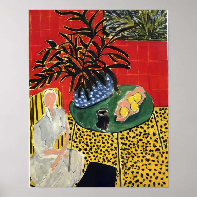 Poster Henri Matisse - Interior com Samambaia Preta - 194 (Frente)