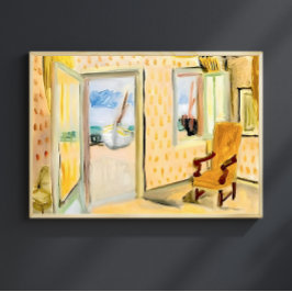 Poster Henri Matisse Open Door, Yellow Coastal Fine Art