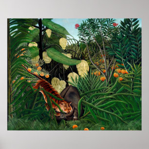 Poster Henri Rousseau A Barra Botânica Da Selva Equatoria