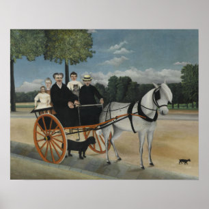 Poster Henri Rousseau - A Carruagem de Fr. Junier