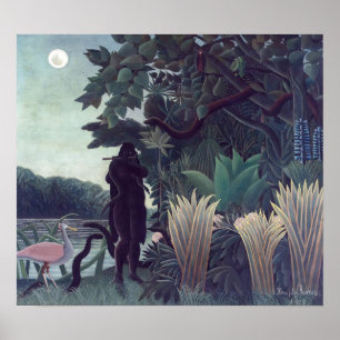 Poster Henri Rousseau - A Cobra Charmer