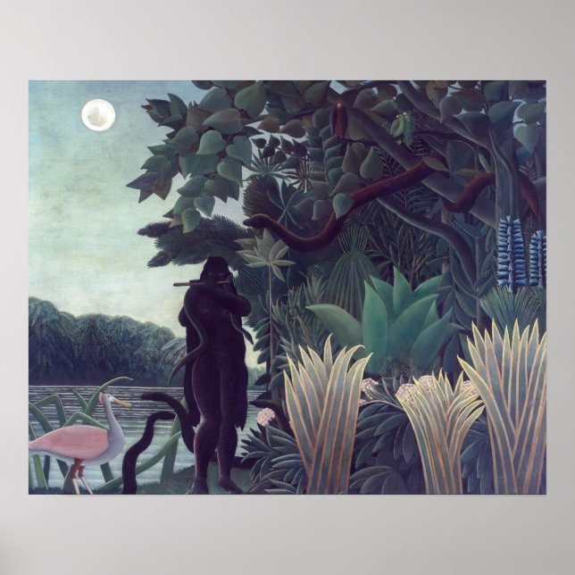 Poster Henri Rousseau - A Cobra Charmer (Frente)