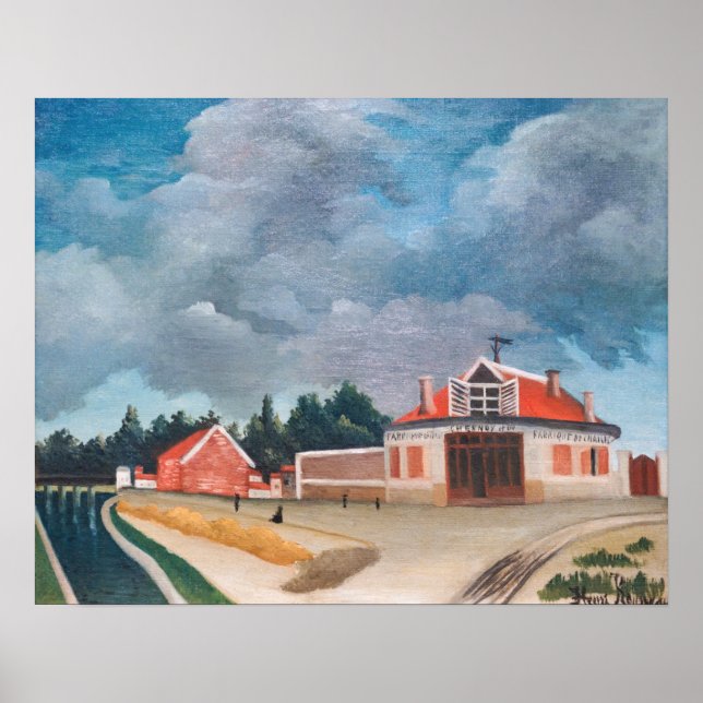 Poster Henri Rousseau - A Fábrica de Cadeiras (Frente)