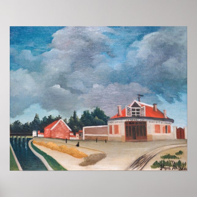 Poster Henri Rousseau - A Fábrica Presidencial (Frente)