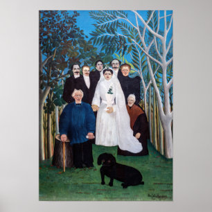 Poster Henri Rousseau - A Festa de casamento