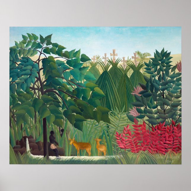Poster Henri Rousseau - A Quebra d'Água (Frente)