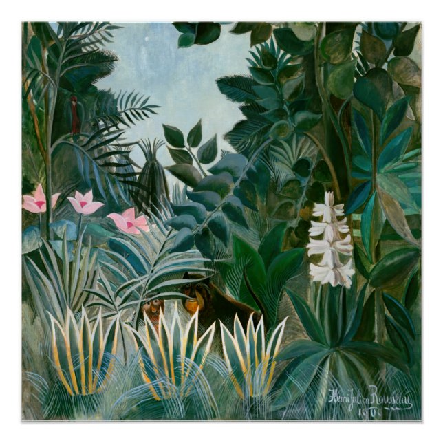Pôster Henri Rousseau - A Selva Equatorial (Frente)