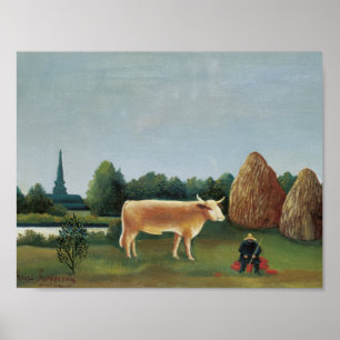 Poster Henri Rousseau - Cena em Bagneux nos arredores