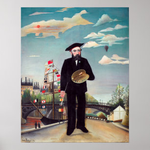 Poster Henri Rousseau - Eu Próprio Retrato-Paisagem