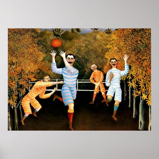 Poster Henri Rousseau - Jogadores De Futebol (Frente)