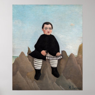 Poster Henri Rousseau - Menino nas Rochas