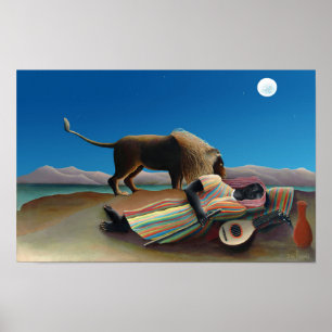 Pôster Henri Rousseau - O Cigano Dormente