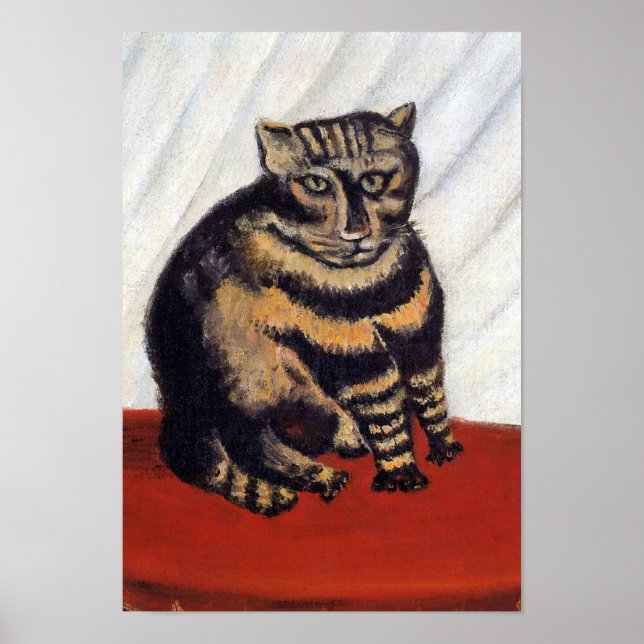 Poster Henri Rousseau - O Gato Tigre ( Le Chat Tigre ) (Frente)
