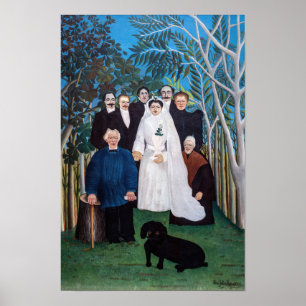 Poster Henri Rousseau - O Grupo do Casamento
