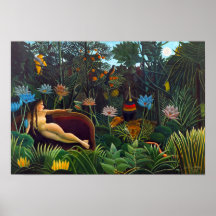 Henri Rousseau O sonho 1910 (Moldura padrão)