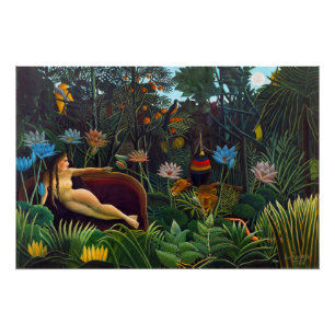 Pôster Henri Rousseau O sonho de 1910 (Le Rêve) CC1146