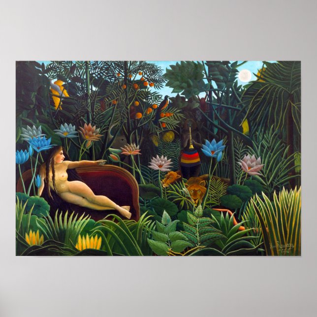 Poster Henri Rousseau O sonho de 1910 (quadro padrão) (Frente)