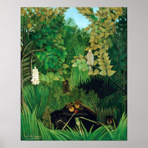 Poster Henri Rousseau - Os Jesters Feliz