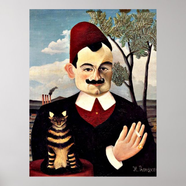 Poster Henri Rousseau - Portrait of Monsieur X (Frente)
