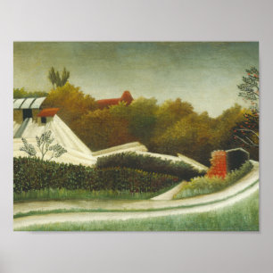 Poster Henri Rousseau - Sawmill, arredores de Paris