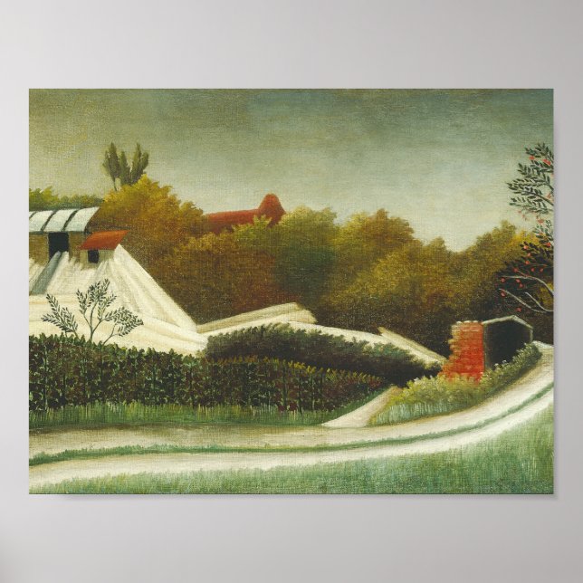Poster Henri Rousseau - Sawmill, arredores de Paris (Frente)