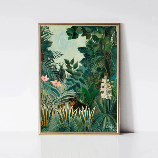 Poster Henri Rousseau, Selva Equatorial | Vintage Tropic (Criador carregado)