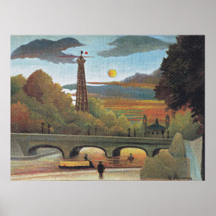Poster Henri Rousseau - Sena e torre Eiffel,