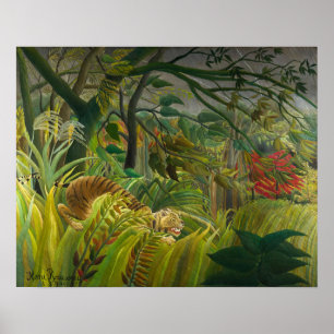 Poster Henri Rousseau - Surpreendido!