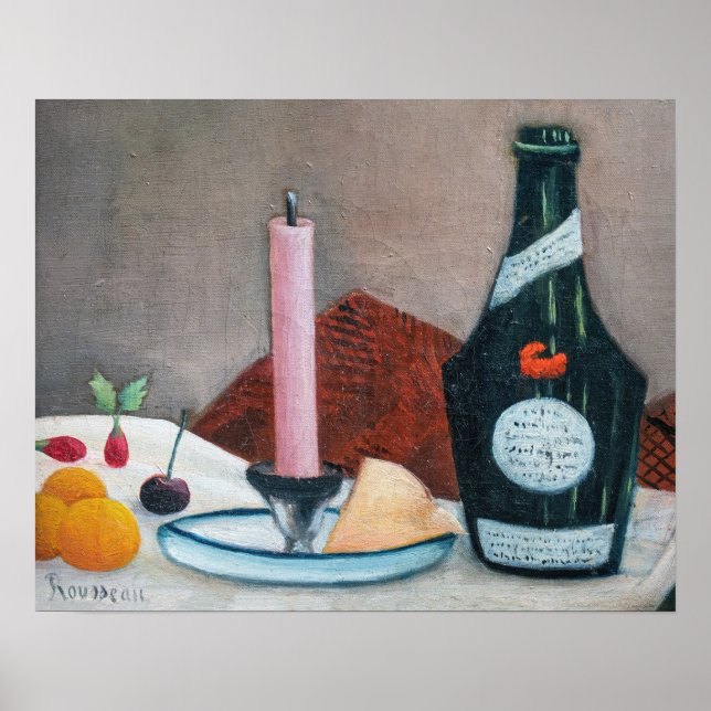 Poster Henri Rousseau - The Pink Candle (Frente)