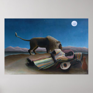 Poster Henri Rousseau - The Sleeping Gypsy