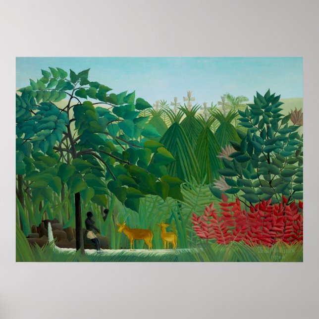 Poster Henri Rousseau – The Waterfall (Frente)