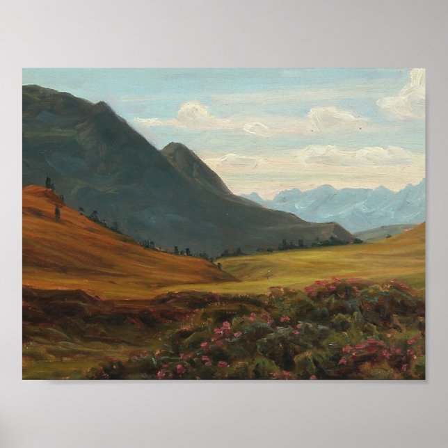 Poster Henrik Gamst Jespersen - View of the Alps (Frente)