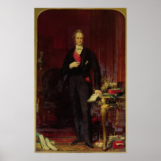 Pôster Henry, 3º Visconde Palmerston (Frente)