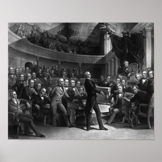 Poster Henry Clay Falando No Senado (Frente)