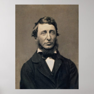 Poster Henry David Thoreau Retrait Maxham daguerreotyotip