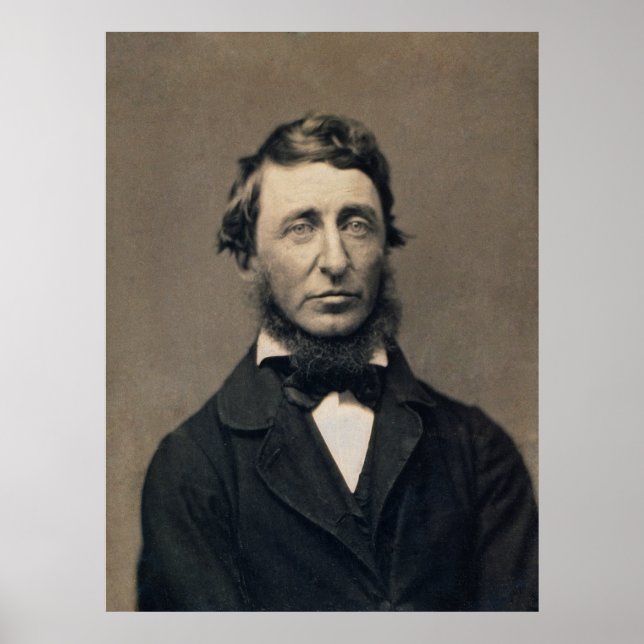Poster Henry David Thoreau Retrait Maxham daguerreotyotip (Frente)
