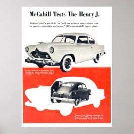 Poster Henry J Automobile 1950