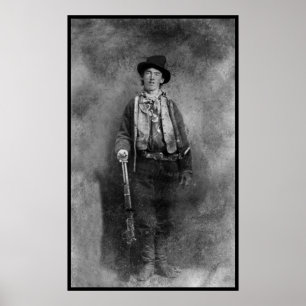 Poster Henry McCarty, Billy the Outlaw Kid do Velho Oeste