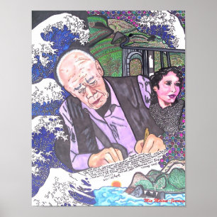 Pôster Henry Miller, Anais Nin e Sur grande