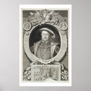 Pôster Henry VIII (1491-1547), após uma pintura no Ro